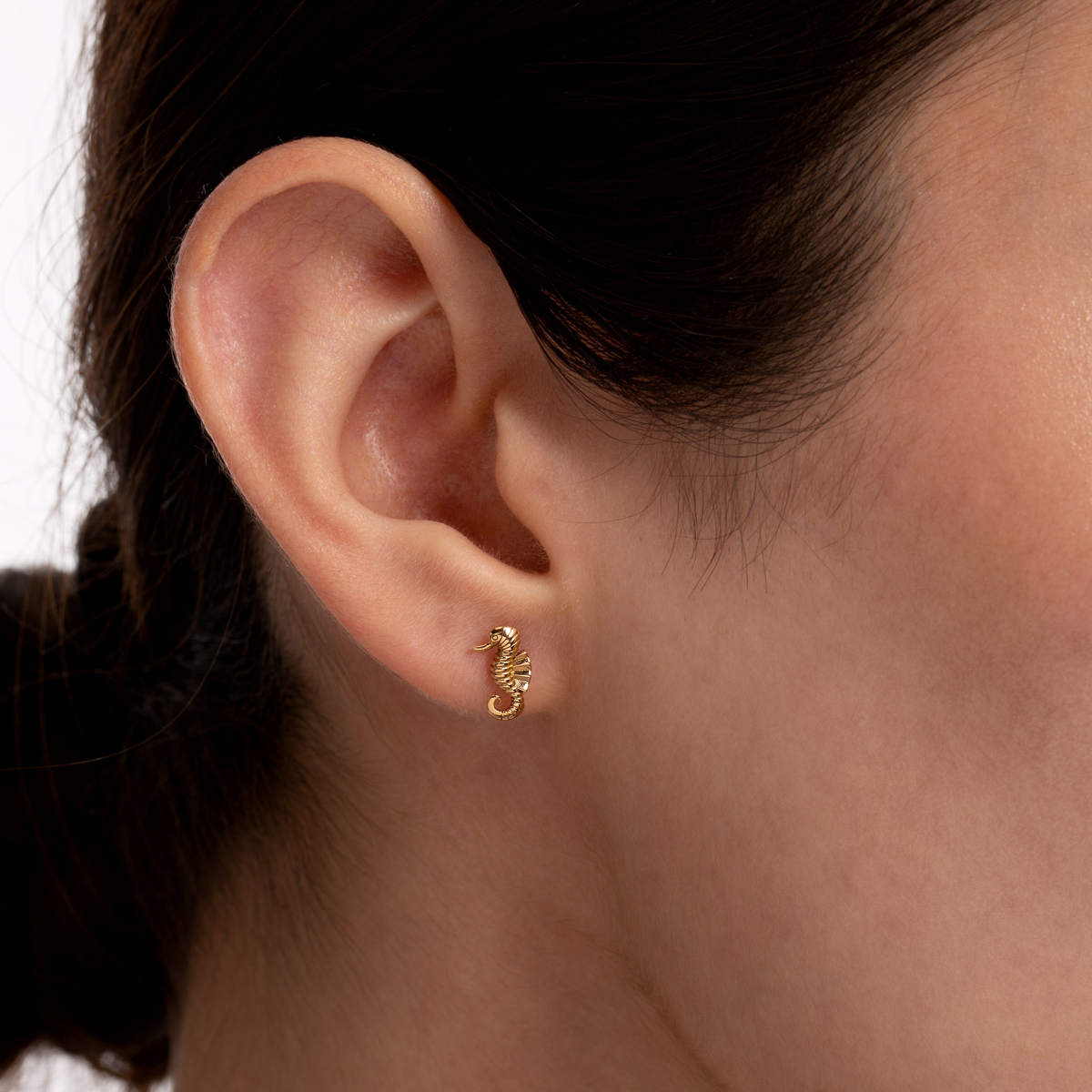 پیرسینگ طلا اسب دریایی گالری طلا پرسته