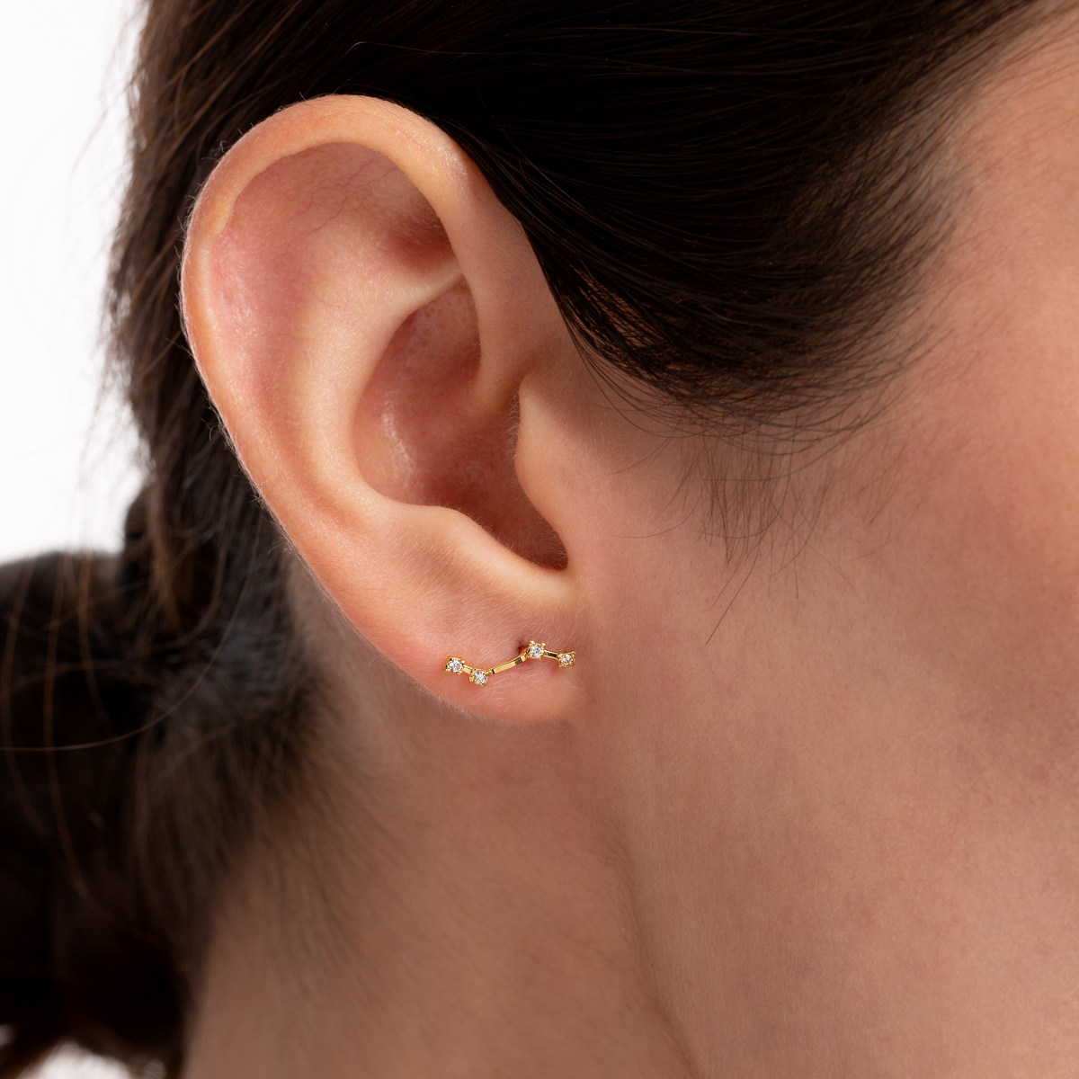 پیرسینگ طلا نگین دار صورت فلکی گالری طلا پرسته