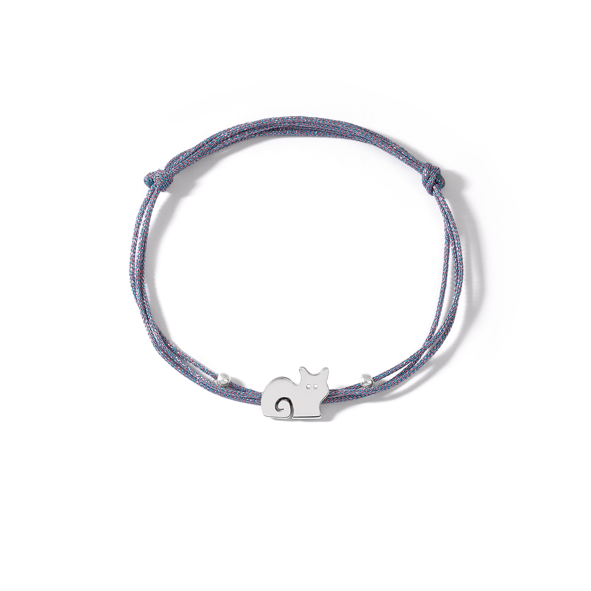 دستبند نقره بافت گربه گالری طلا پرسته