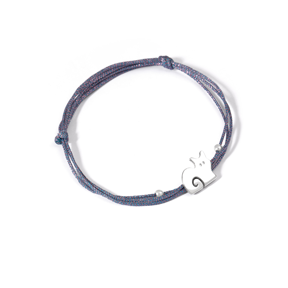 دستبند نقره بافت گربه گالری طلا پرسته