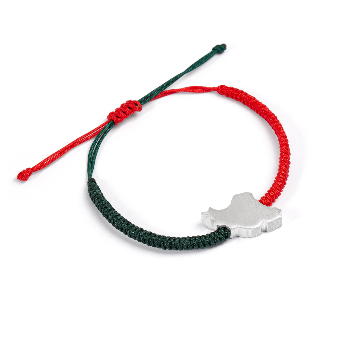 دستبند نقره بافت نقشه ایران گالری طلا پرسته