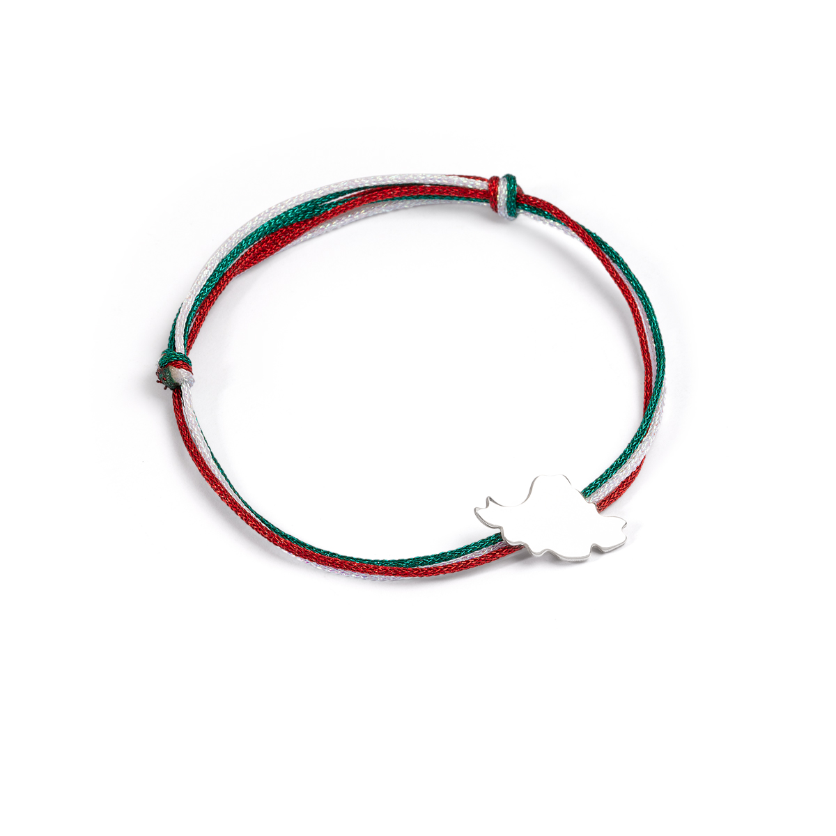 دستبند نقره بافت نقشه ایران گالری طلا پرسته