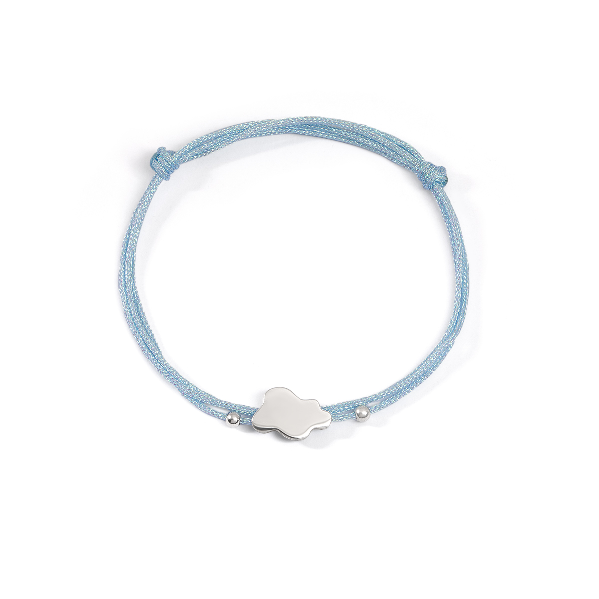 دستبند نقره بافت ابر و گوی گالری طلا پرسته