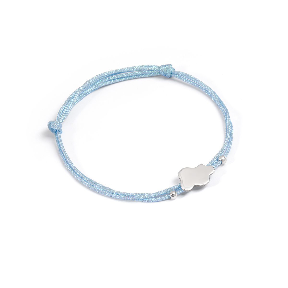 دستبند نقره بافت ابر و گوی گالری طلا پرسته