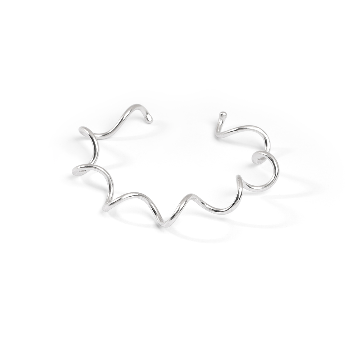 بنگل نقره فنری گالری طلا پرسته