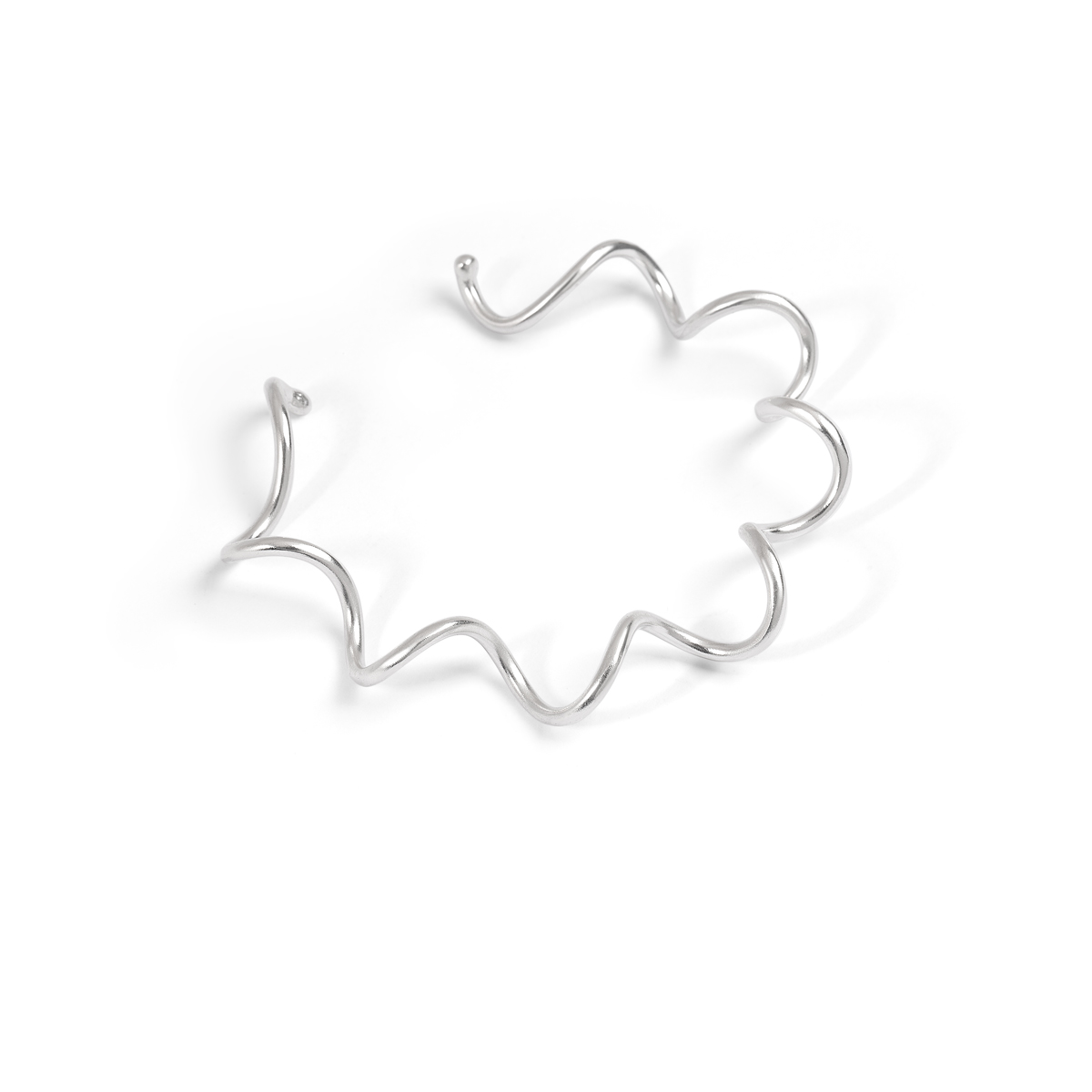 بنگل نقره فنری گالری طلا پرسته