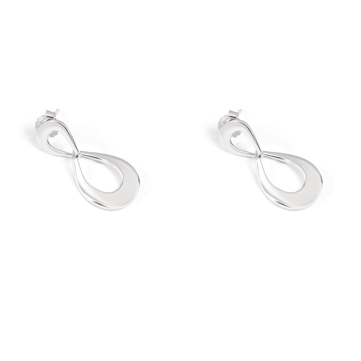 گوشواره نقره دو اشک گالری طلا پرسته