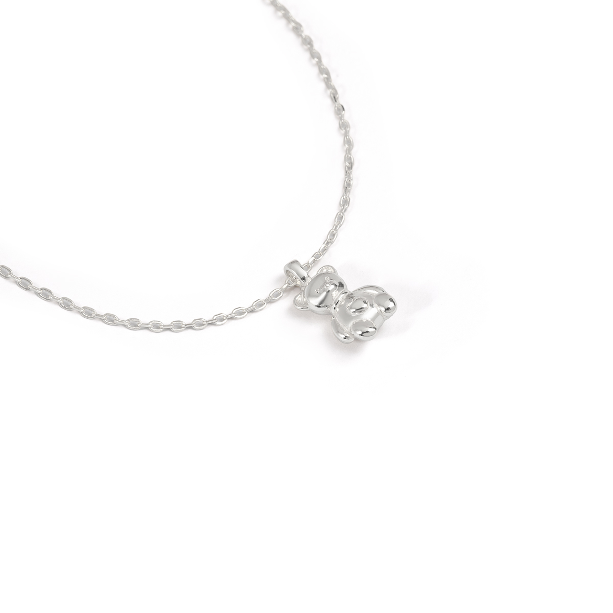 گردنبند نقره تدی گالری طلا پرسته