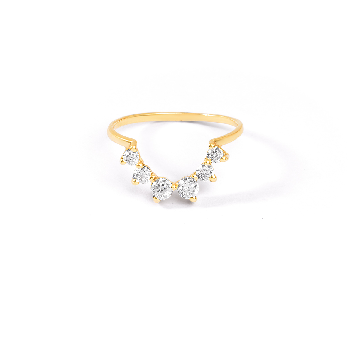 انگشتر طلا نگین دار تاج گالری طلا پرسته