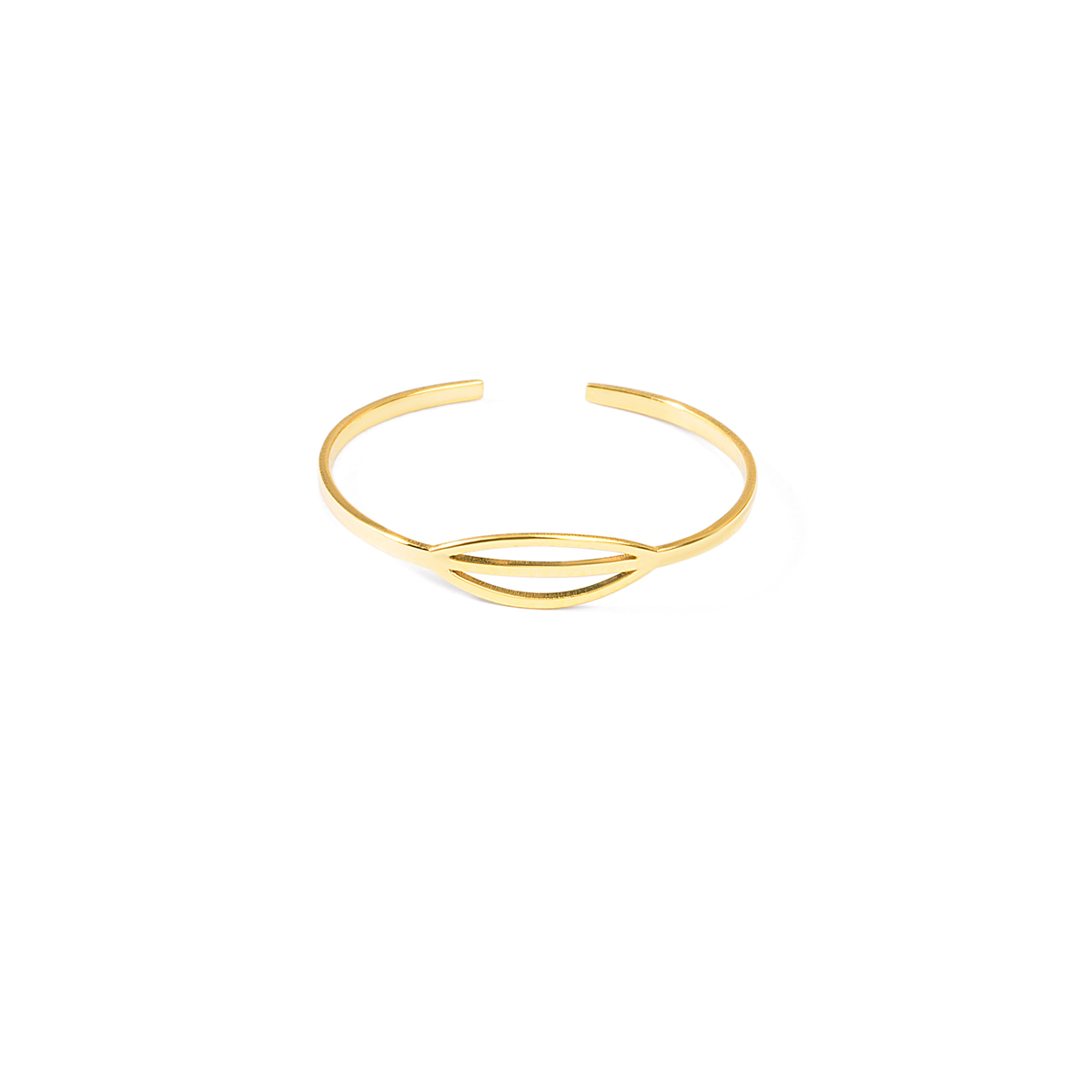 انگشتر طلا بیضی وسط خط گالری طلا پرسته