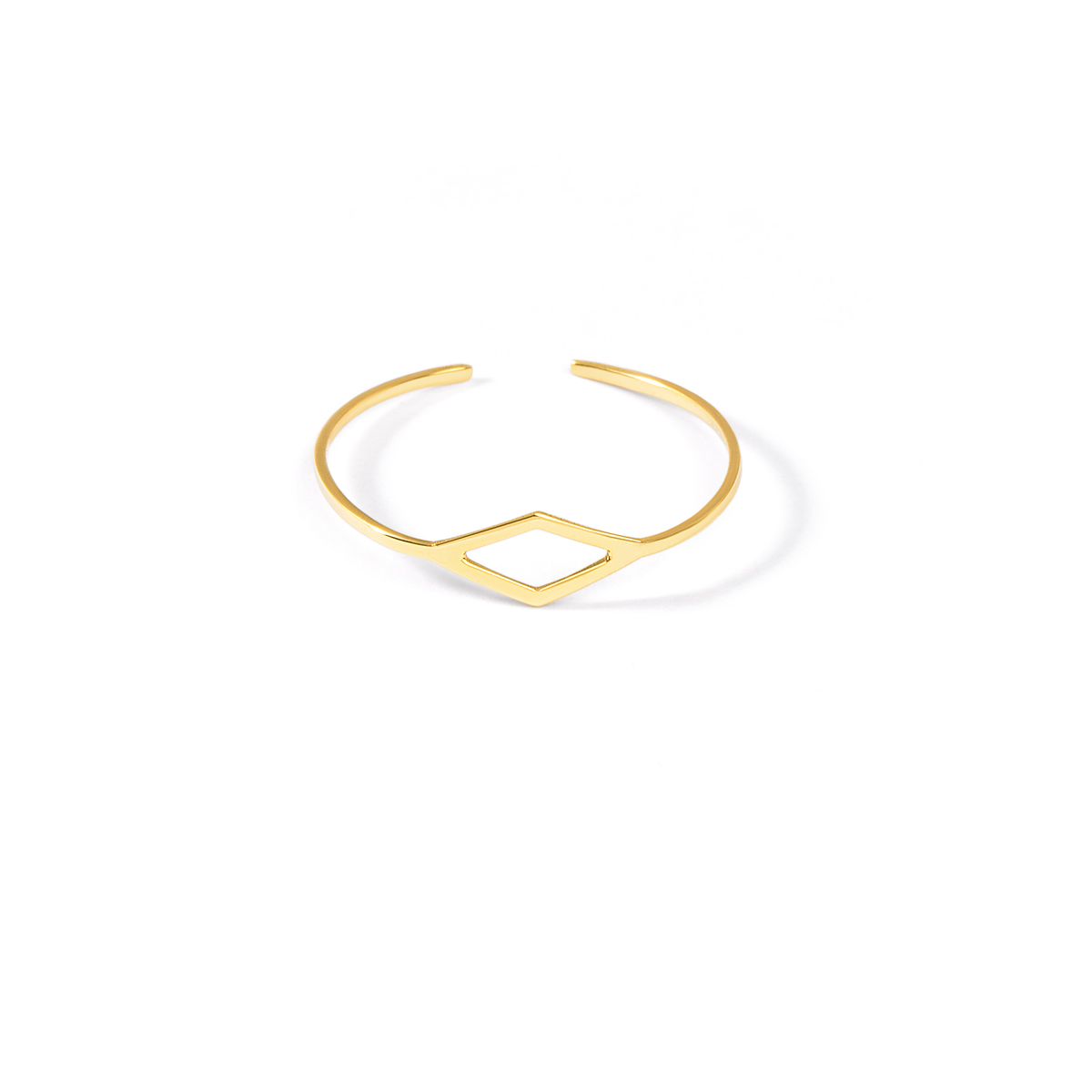 انگشتر طلا لوزی تو خالی گالری طلا پرسته