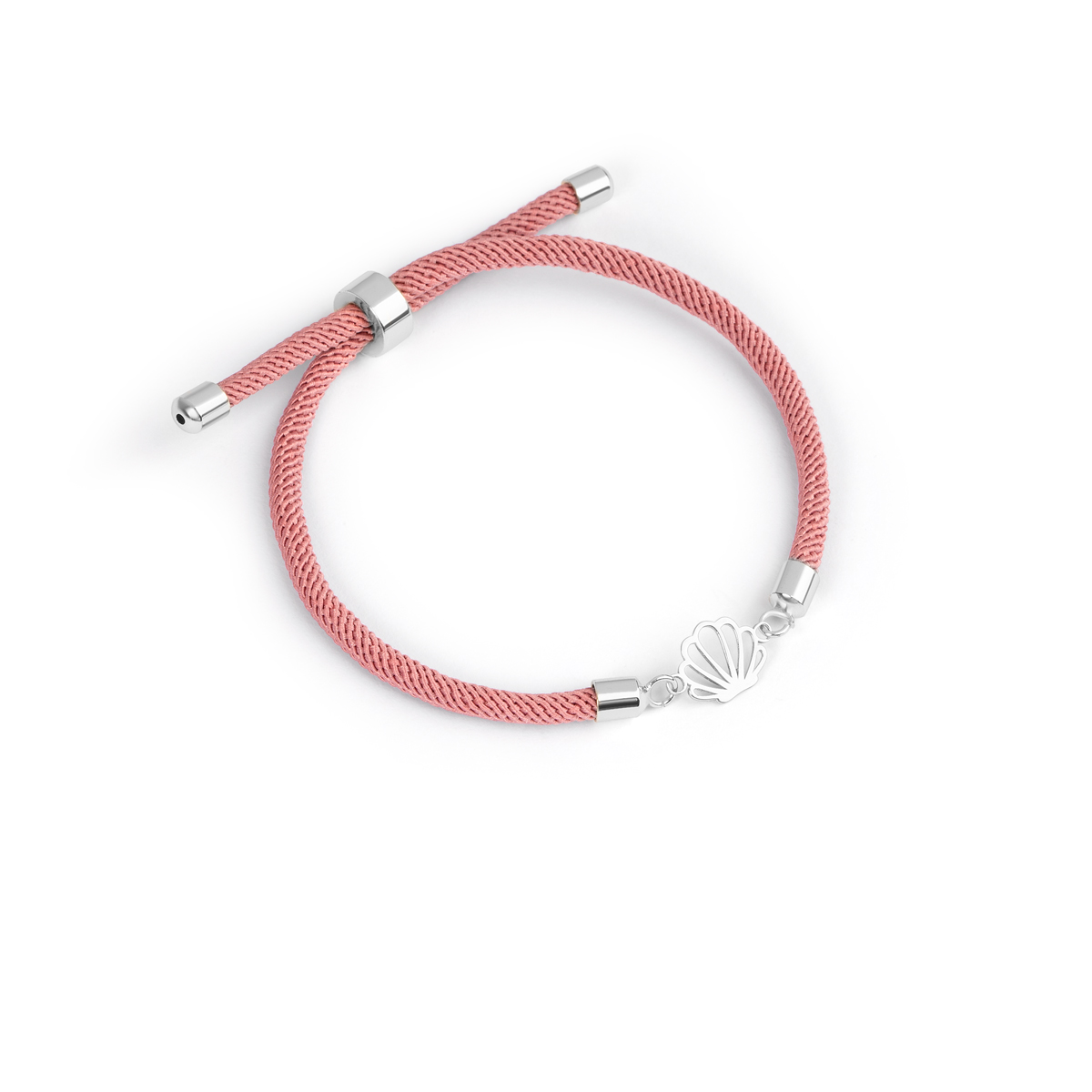 دستبند نقره بافت صدف گالری طلا پرسته