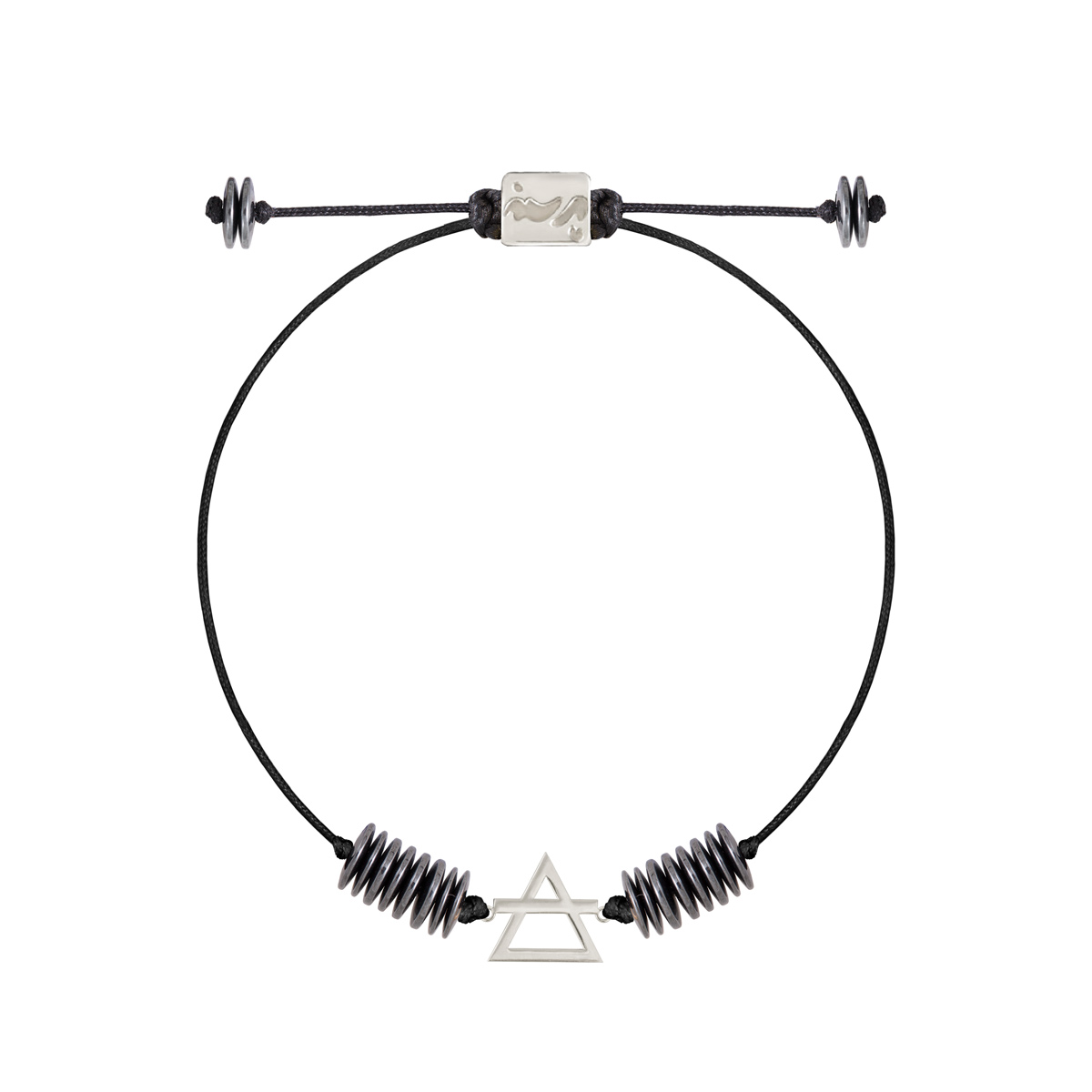 دستبند نقره سنگی عنصر باد کوچک گالری طلا پرسته