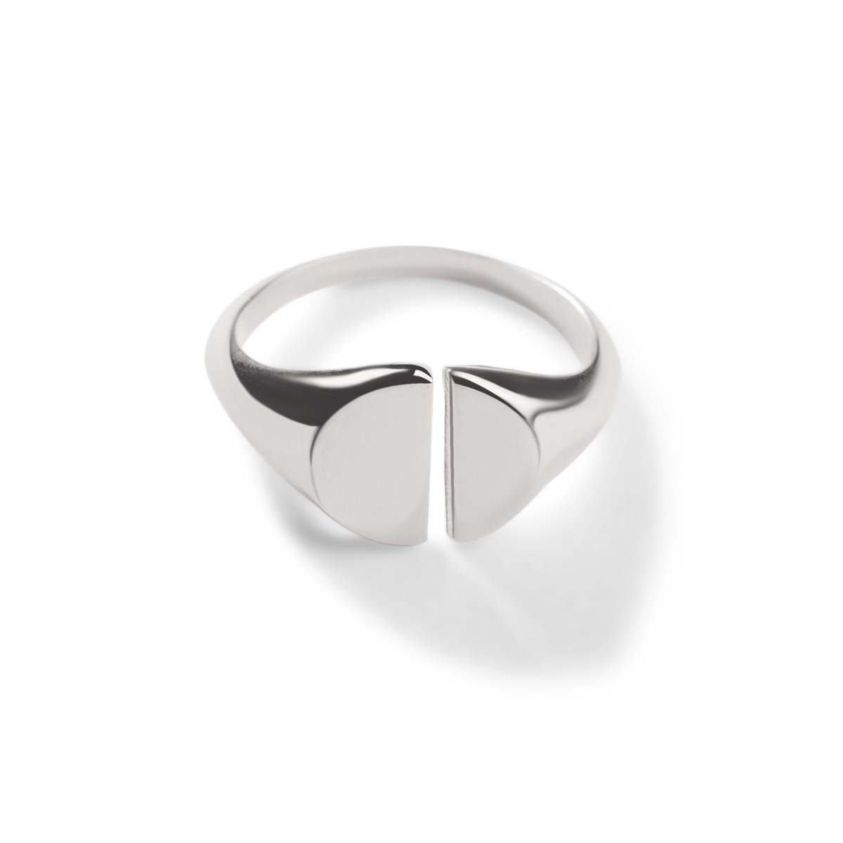 انگشتر نقره پینکی خط دار گالری طلا پرسته