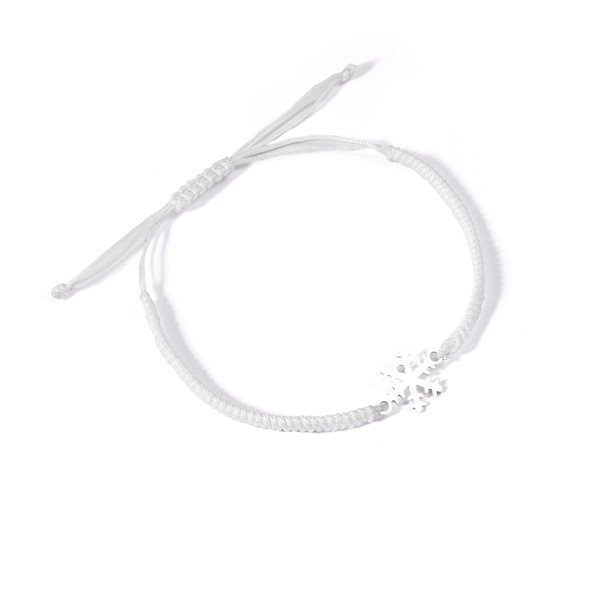 دستبند نقره بافت برف گالری طلا پرسته