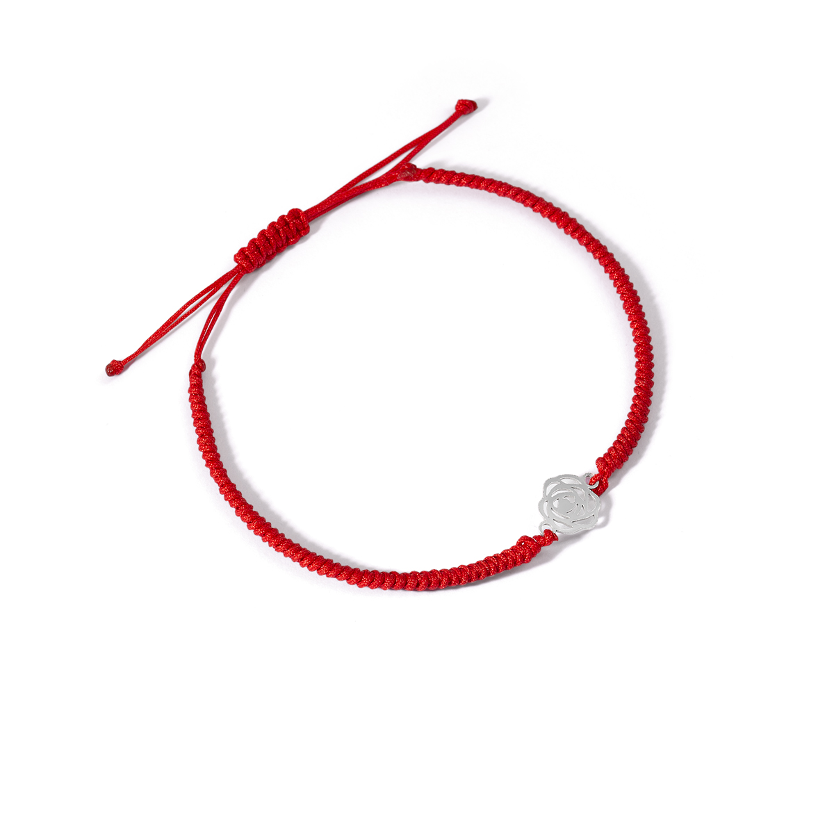 دستبند نقره بافت گل رز گالری طلا پرسته