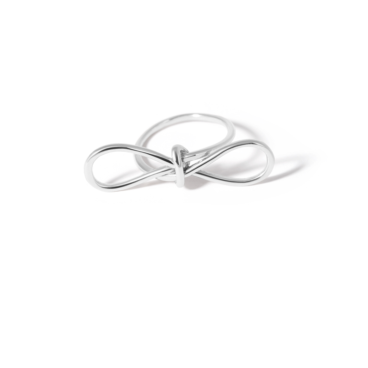 انگشتر نقره پاپیون گالری طلا پرسته