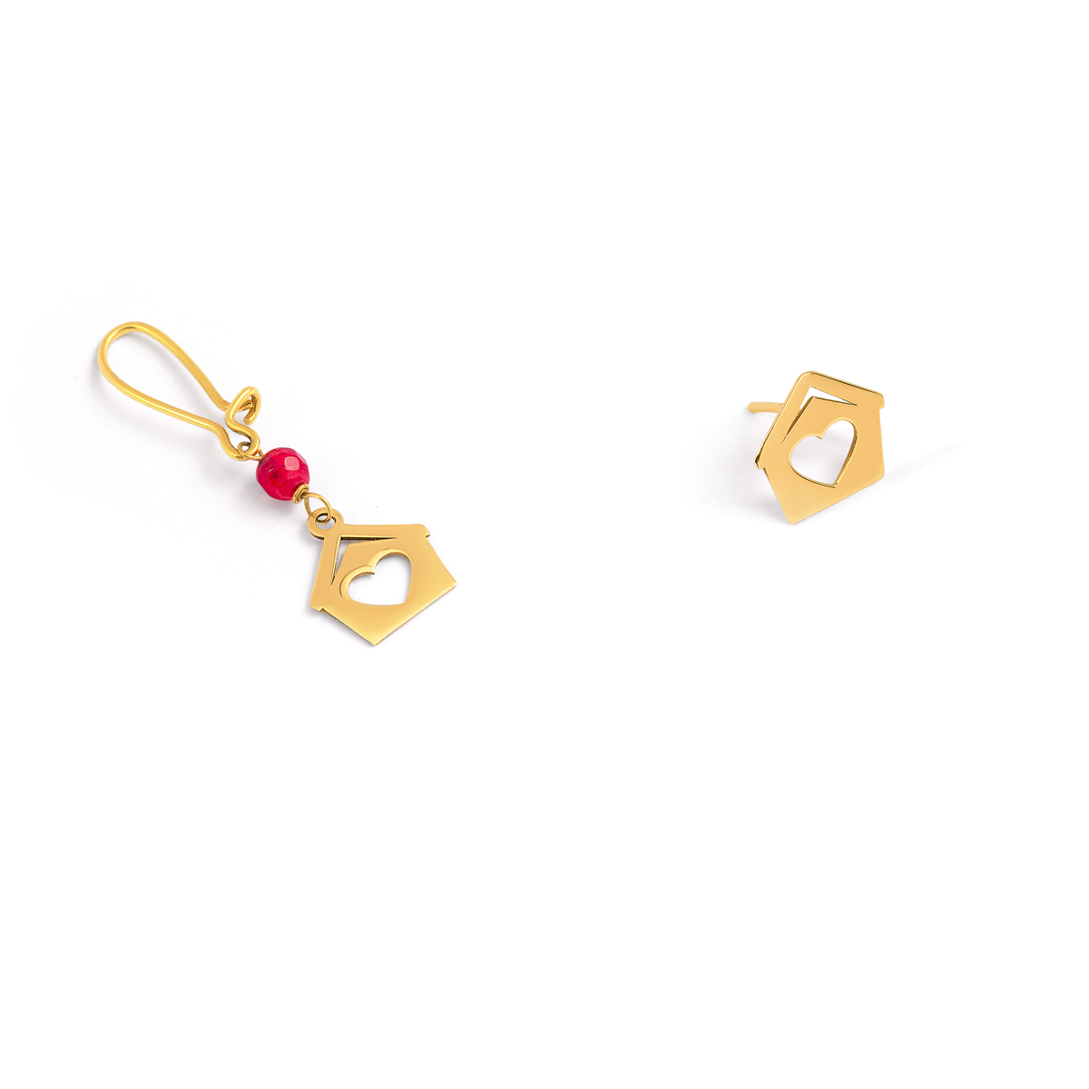 گوشواره طلا خانه عشق گالری طلا پرسته