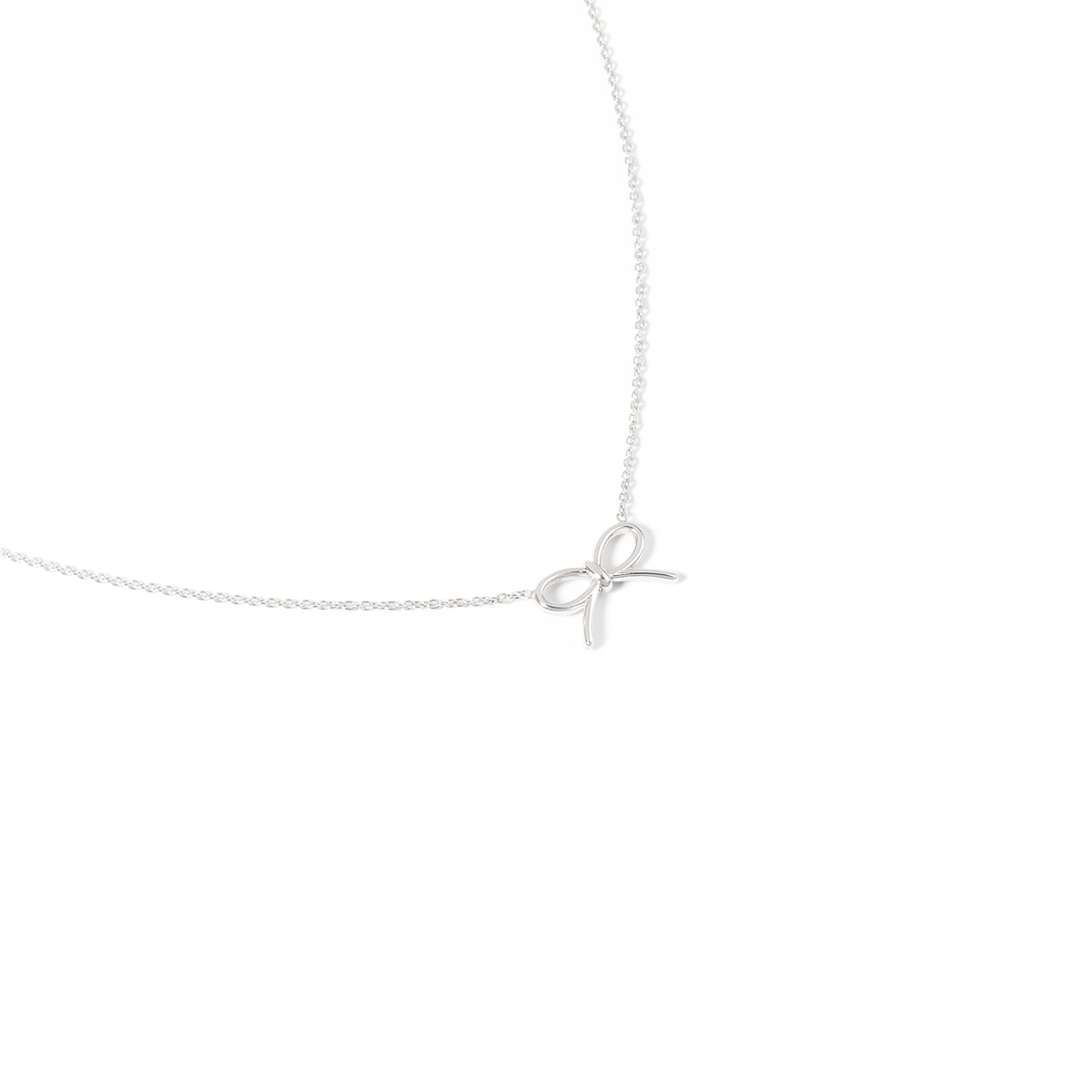 گردنبند نقره پاپیون گالری طلا پرسته