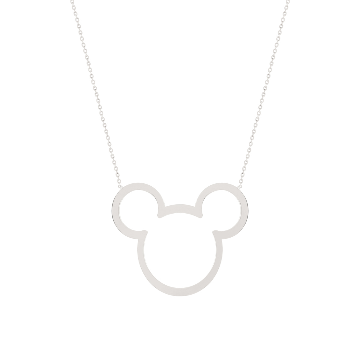 گردنبند نقره میکی تو خالی گالری طلا پرسته