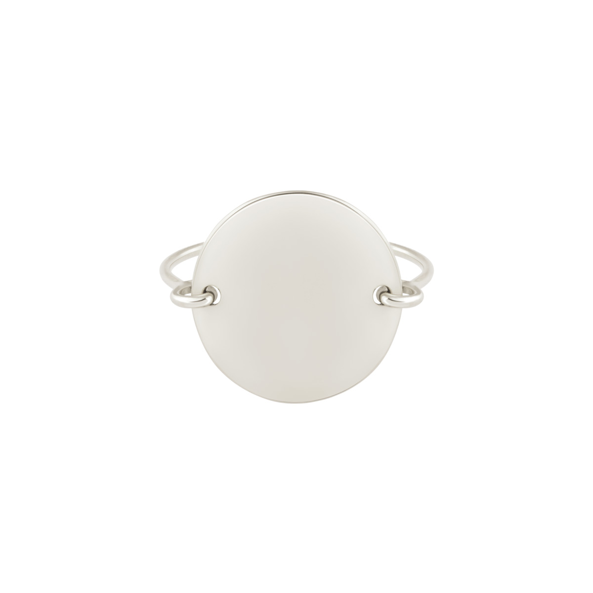 انگشتر نقره دایره حکاکی گالری طلا پرسته