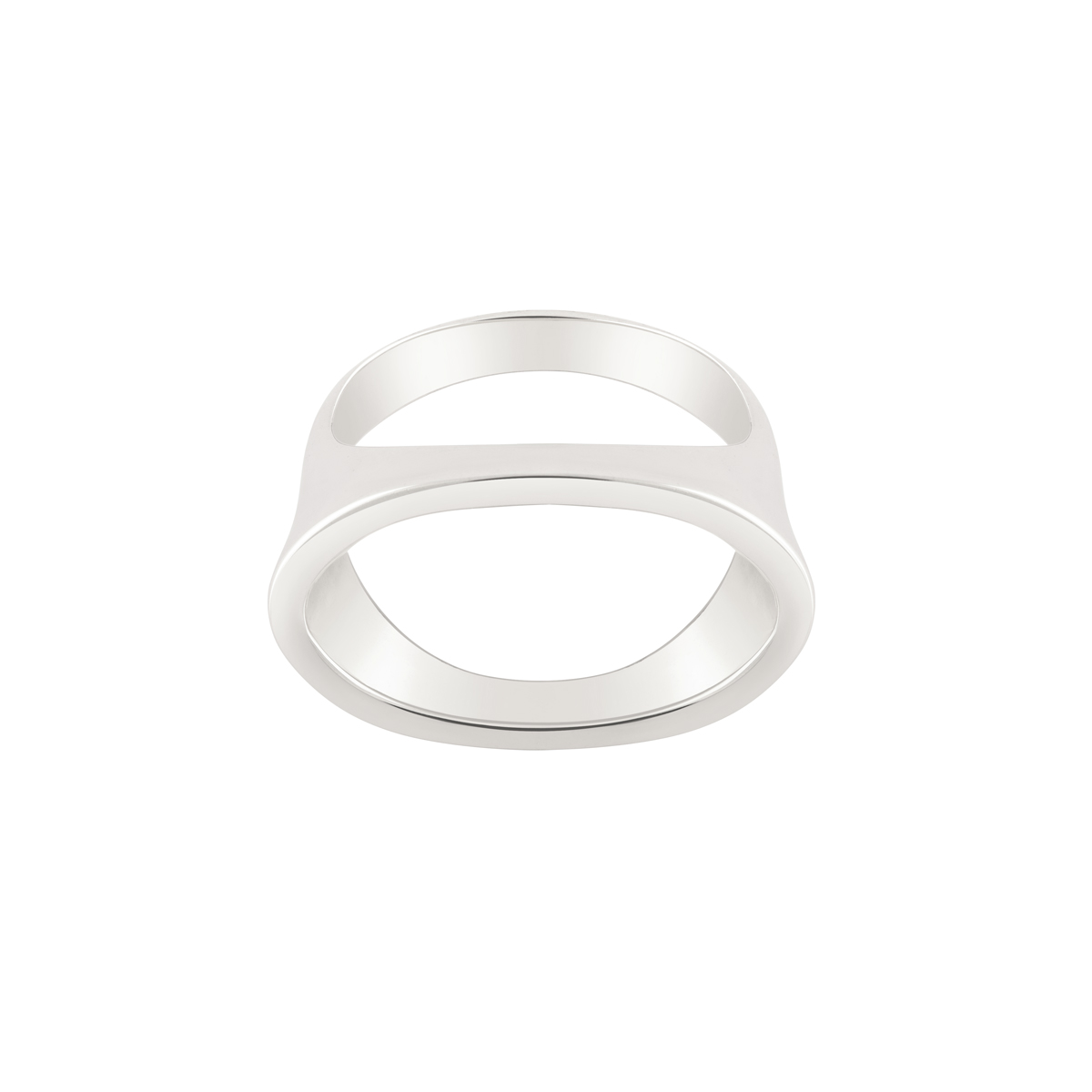 انگشتر نقره بیضی تو خالی کارلا گالری طلا پرسته