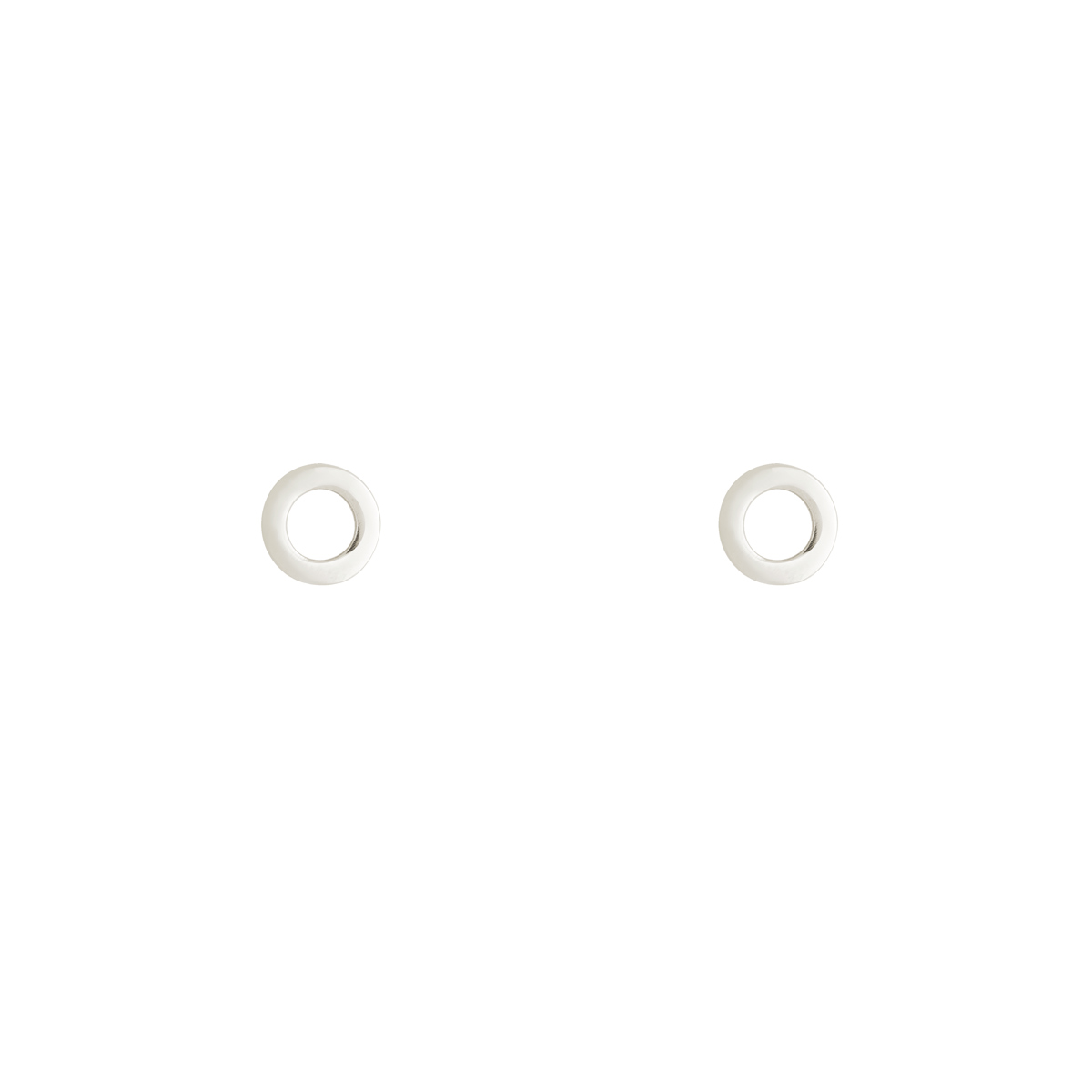 گوشواره نقره دایره تو خالی گالری طلا پرسته